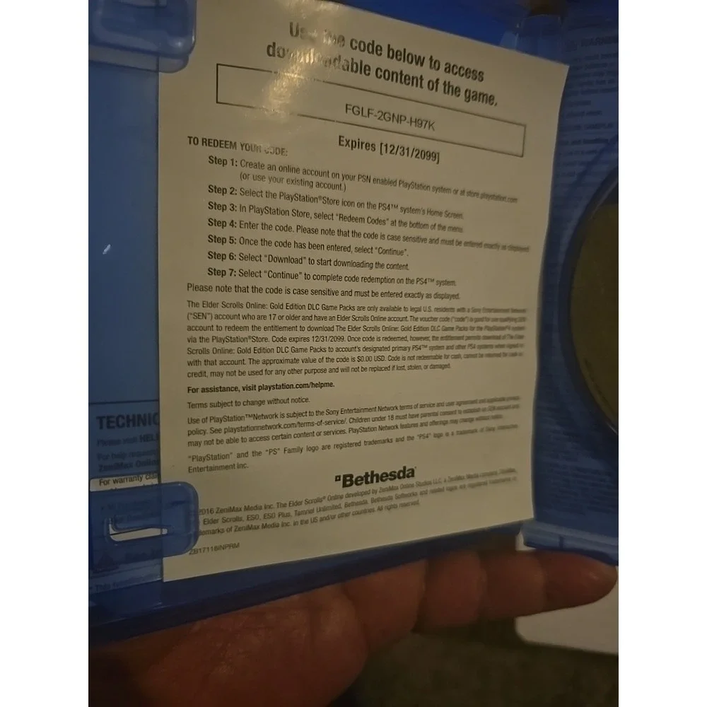PS4 Vidio Games The Elder Scrolls Online 